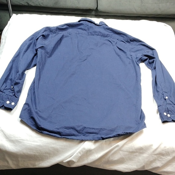 U.S.Polo Assn men's navy blue long sleeved button down shirt size medium - Picture 7 of 10
